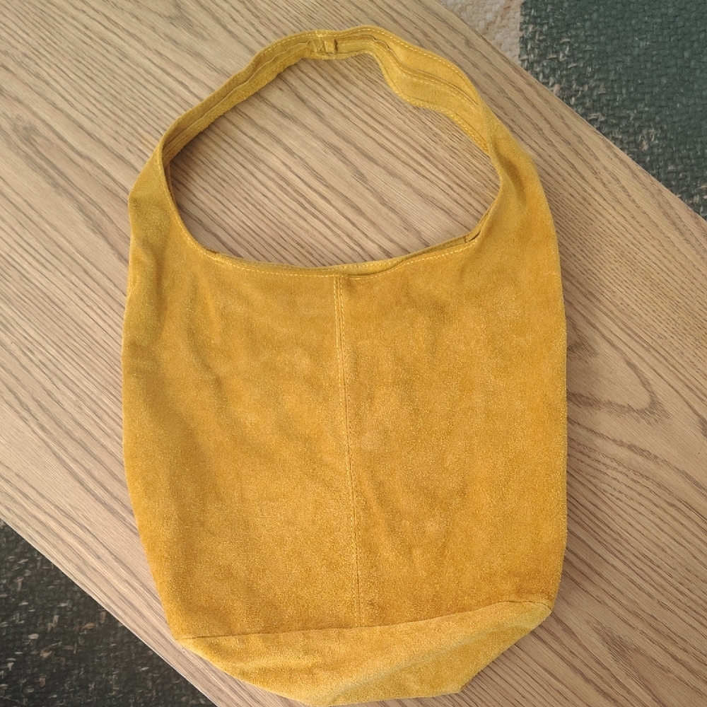 Stylish Mustard Suede Women's Bag